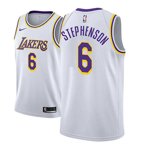 Camiseta baloncesto Lance Stephenson 6 Association 2018-19 Blanco Los Angeles Lakers Hombre