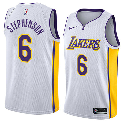 Camiseta baloncesto Lance Stephenson 6 Association 2018 Blanco Los Angeles Lakers Hombre
