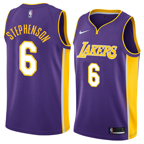 Camiseta baloncesto Lance Stephenson 6 Statement 2018 P鐓pura Los Angeles Lakers Hombre