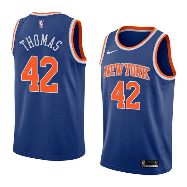 Camiseta baloncesto Lance Thomas 42 Icon 2018 Azul New York Knicks Hombre