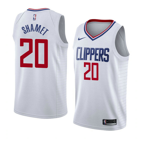 Camiseta baloncesto Landry Shamet 20 Association 2018 Blanco Los Angeles Clippers Hombre