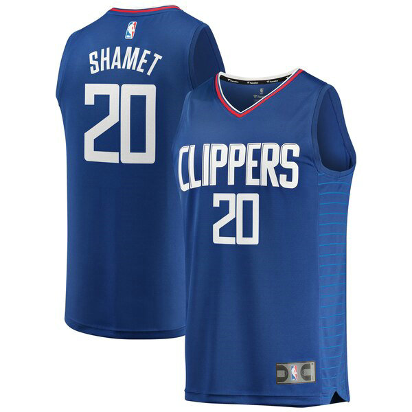 Camiseta baloncesto Landry Shamet 20 Icon Edition Azul Los Angeles Clippers Hombre