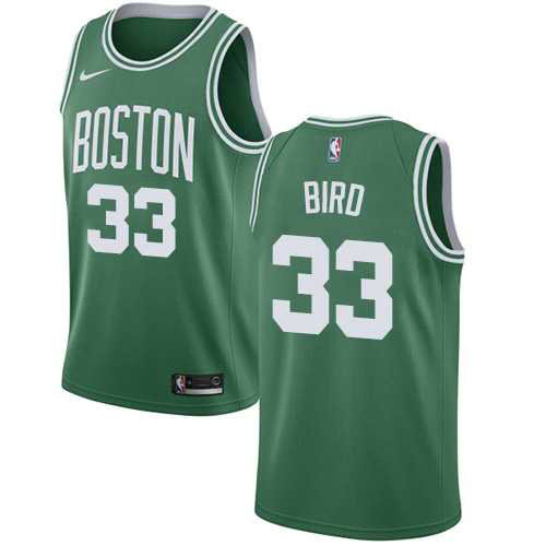 Camiseta baloncesto Larry Bird 33 Ciudad 2018 Verde Boston Celtics Nino