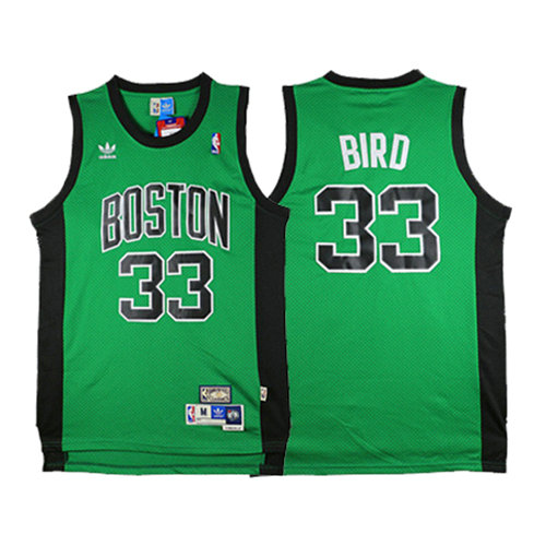Camiseta baloncesto Larry Bird 33 Clasico Verde Boston Celtics Hombre