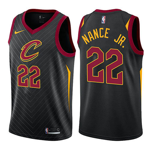 Camiseta baloncesto Larry Nance JR. 22 Statement 2017-18 Negro Cleveland Cavaliers Hombre