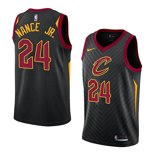 Camiseta baloncesto Larry Nance JR. 24 Statement 2018 Negro Cleveland Cavaliers Hombre