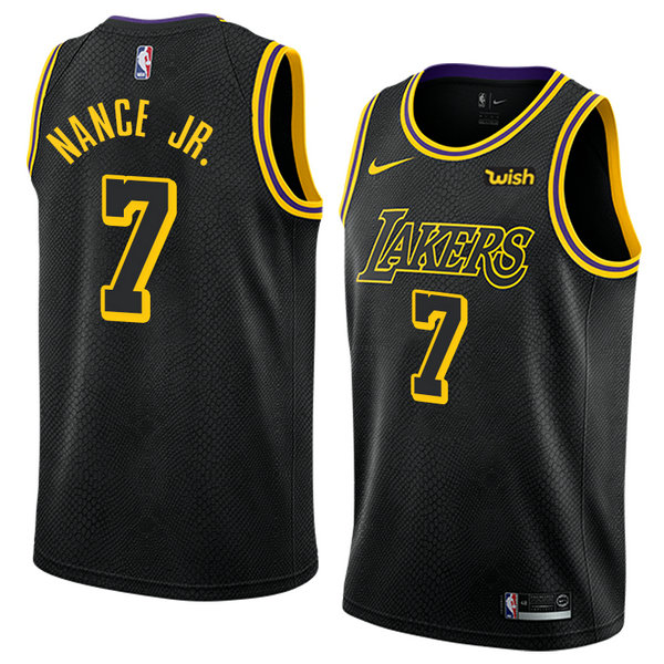 Camiseta baloncesto Larry Nance JR. 7 Ciudad 2018 Negro Los Angeles Lakers Hombre