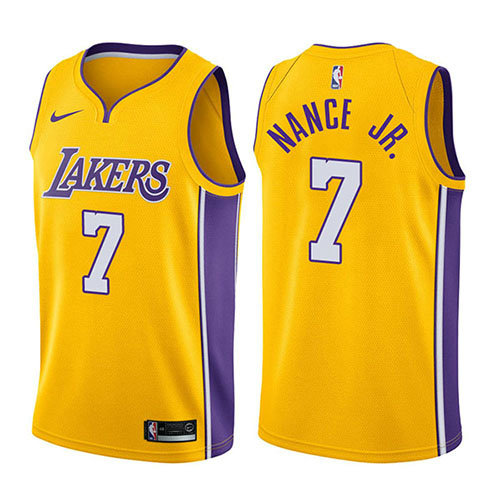 Camiseta baloncesto Larry Nance JR. 7 Icon 2017-18 Oro Los Angeles Lakers Hombre