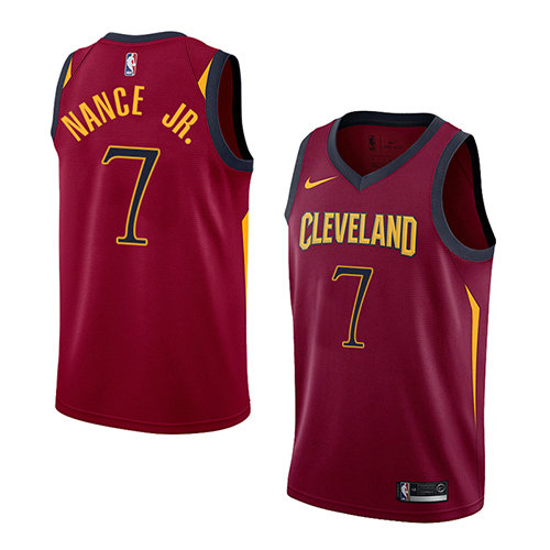 Camiseta baloncesto Larry Nance JR. 7 Icon 2018 Rojo Cleveland Cavaliers Hombre