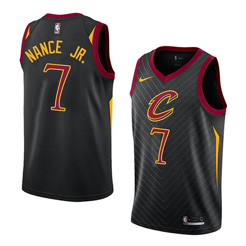 Camiseta baloncesto Larry Nance JR. 7 Statement 2017-18 Negro Cleveland Cavaliers Hombre