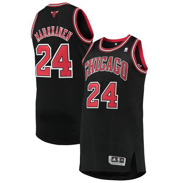 Camiseta baloncesto Lauri arkkanen 24 2019-2020 Negro Chicago Bulls Hombre