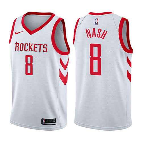 Camiseta baloncesto Le'bryan Nash 8 Association 2017-18 Blanco Houston Rockets Hombre