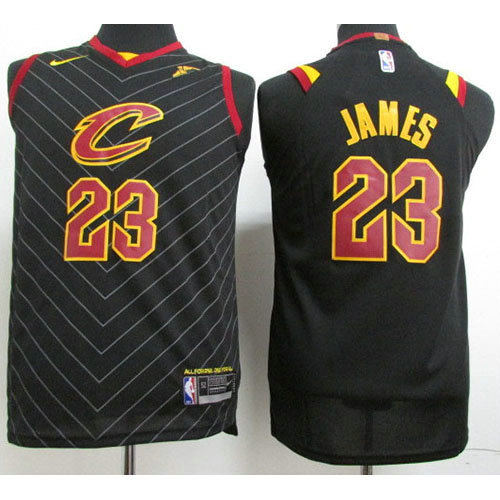 Camiseta baloncesto LeBron James 23 2017-18 Negro Cleveland Cavaliers Nino