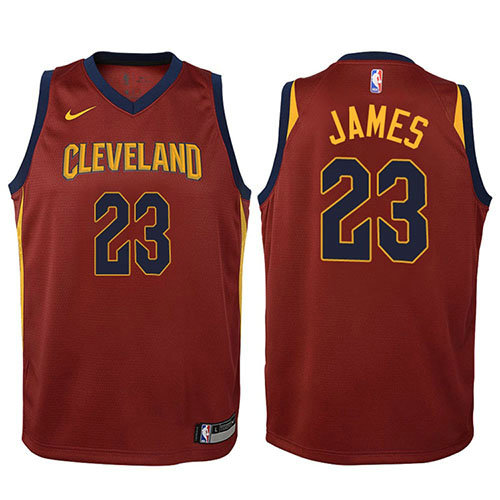 Camiseta baloncesto LeBron James 23 2017-18 Rojo Cleveland Cavaliers Nino