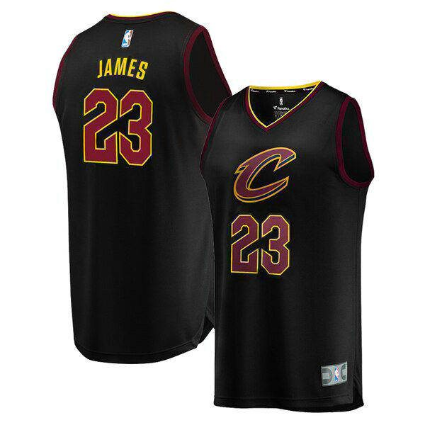 Camiseta baloncesto LeBron James 23 2019-2020 Negro Cleveland Cavaliers Hombre