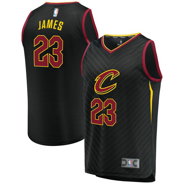 Camiseta baloncesto LeBron James 23 2019 Negro Cleveland Cavaliers Hombre