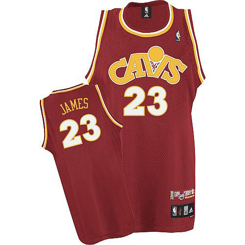 Camiseta baloncesto LeBron James 23 Retro 2008 Rojo Cleveland Cavaliers Hombre