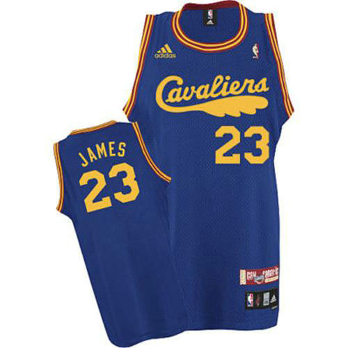 Camiseta baloncesto LeBron James 23 Retro 2009 Azul Cleveland Cavaliers Hombre