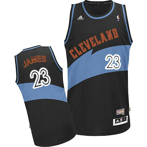 Camiseta baloncesto LeBron James 23 Retro Azul Cleveland Cavaliers Hombre