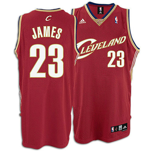Camiseta baloncesto LeBron James 23 Retro Rojo Cleveland Cavaliers Hombre