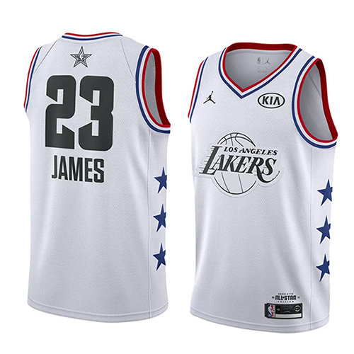 Camiseta baloncesto Lebron James 23 Blanco All Star 2019 Hombre