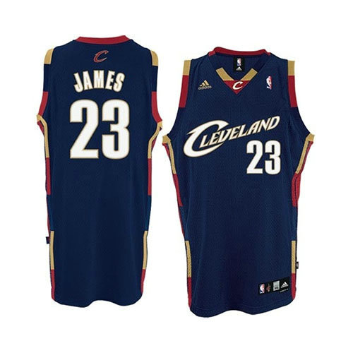 Camiseta baloncesto Lebron James 23 Clasico Azul Cleveland Cavaliers Hombre