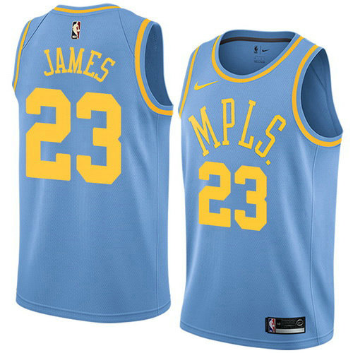 Camiseta baloncesto Lebron James 23 Classic 2017-18 Azul Los Angeles Lakers Hombre