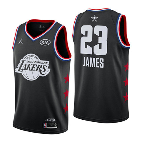 Camiseta baloncesto Lebron James 23 Negro All Star 2019 Hombre