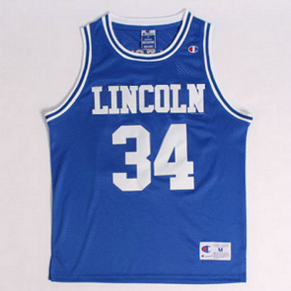 Camiseta baloncesto Lincoln Ray Allen 34 Jesus Shuttlesworth Azul
