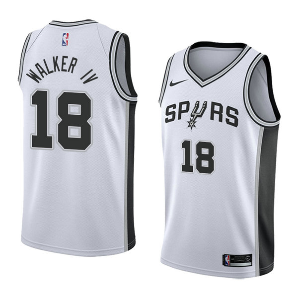 Camiseta baloncesto Lonnie Walker IV 18 Association 2018 Blanco San Antonio Spurs Hombre