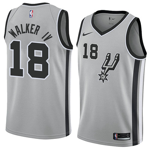 Camiseta baloncesto Lonnie Walker IV 18 Statement 2018 Gris San Antonio Spurs Hombre