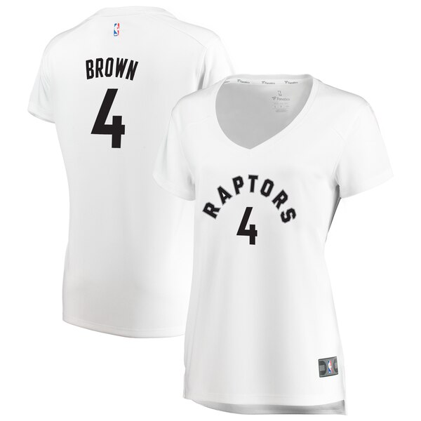 Camiseta baloncesto Lorenzo Brown 4 association edition Blanco Toronto Raptors Mujer