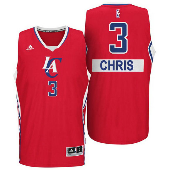 Camiseta baloncesto Los Angeles Clippers Navidad 2014 Chris Paul 3 Roja