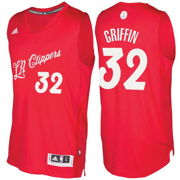 Camiseta baloncesto Los Angeles Clippers Navidad 2016 Blake Griffin 32 Roja