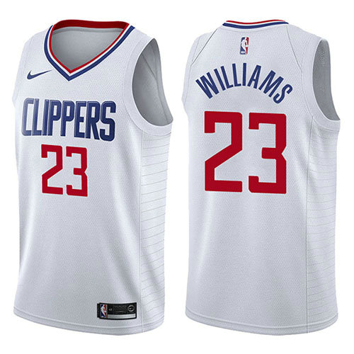 Camiseta baloncesto Lou Williams 23 Association 2017-18 Blanco Los Angeles Clippers Hombre
