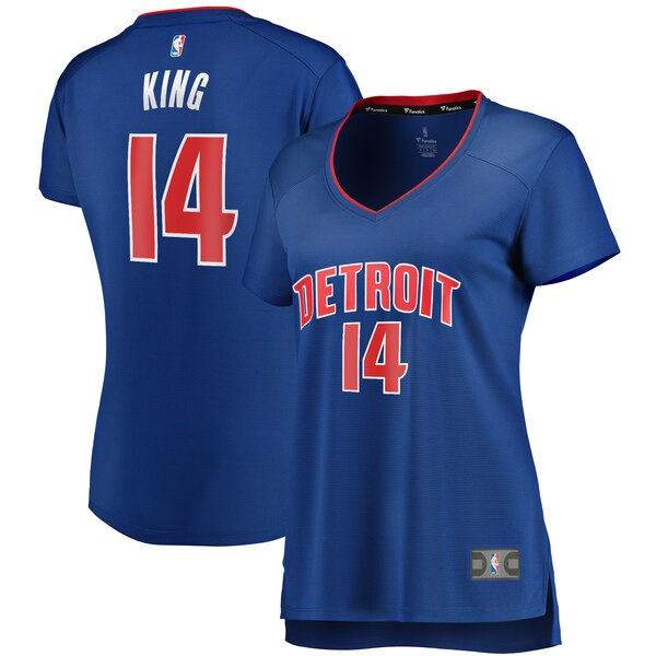 Camiseta baloncesto Louis King 14 icon edition Azul Detroit Pistons Mujer