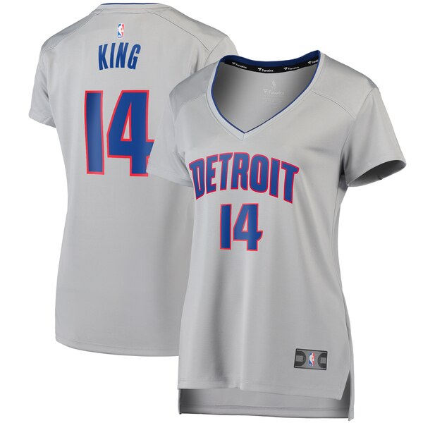 Camiseta baloncesto Louis King 14 statement edition Rojo Detroit Pistons Mujer