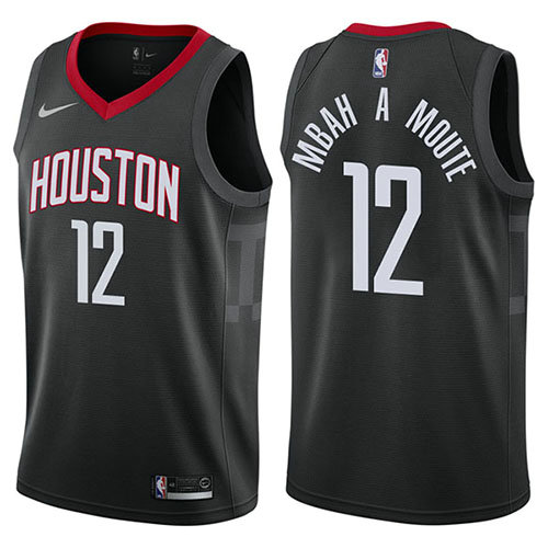 Camiseta baloncesto Luc Mbah A Moute 12 Statement 2017-18 Negro Houston Rockets Hombre