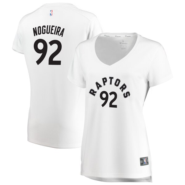 Camiseta baloncesto Lucas Nogueira 92 association edition Blanco Toronto Raptors Mujer
