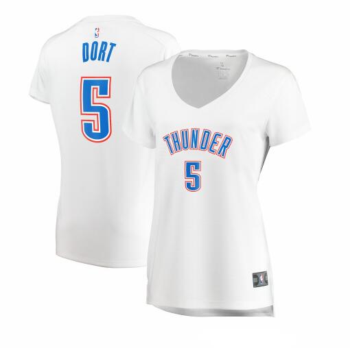 Camiseta baloncesto Luguentz Dort 5 association edition Blanco Oklahoma City Thunder Mujer