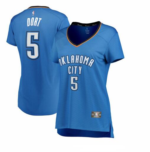 Camiseta baloncesto Luguentz Dort 5 icon edition Azul Oklahoma City Thunder Mujer