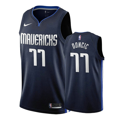 Camiseta baloncesto Luka Doncic 77 Statement 2019-20 Azul Dallas Mavericks Hombre