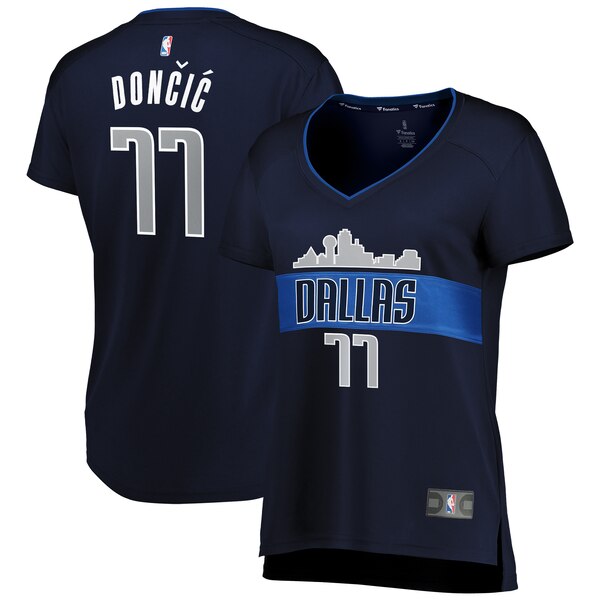 Camiseta baloncesto Luka Doncic 77 statement edition Armada Dallas Mavericks Mujer