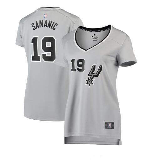 Camiseta baloncesto Luka Samanic 19 statement edition Rojo San Antonio Spurs Mujer
