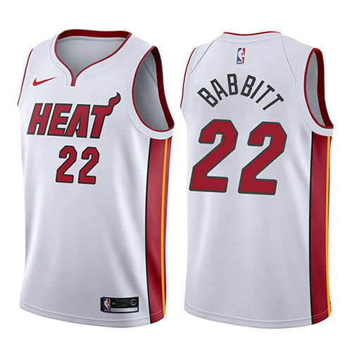 Camiseta baloncesto Luke Babbitt 22 Association 2017-18 Blanco Miami Heat Hombre