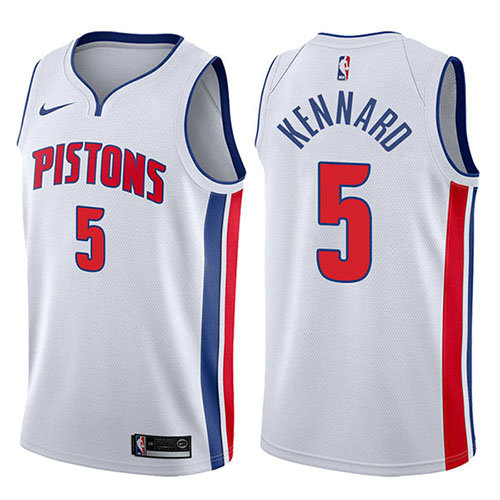 Camiseta baloncesto Luke Kennard 5 Association 2017-18 Blanco Detroit Pistons Hombre