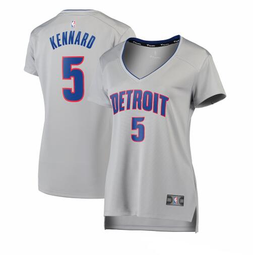Camiseta baloncesto Luke Kennard 5 statement edition Gris Detroit Pistons Mujer