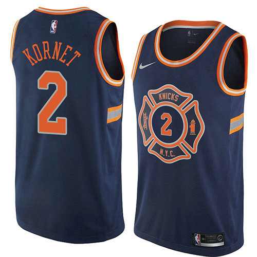 Camiseta baloncesto Luke Kornet 2 Ciudad 2018 Azul New York Knicks Hombre