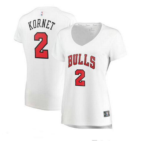 Camiseta baloncesto Luke Kornet 2 association edition Blanco Chicago Bulls Mujer
