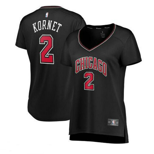 Camiseta baloncesto Luke Kornet 2 statement edition Negro Chicago Bulls Mujer